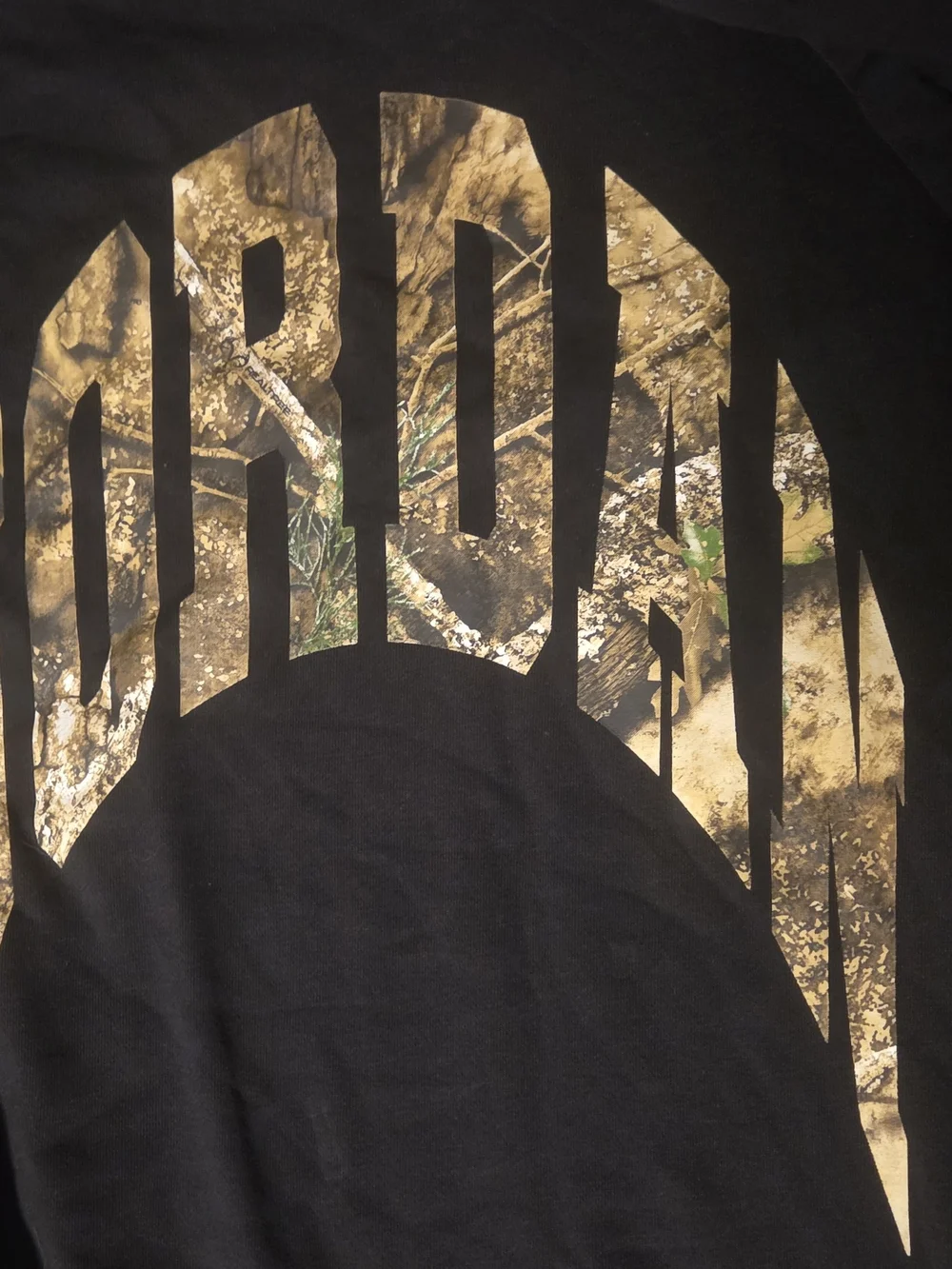 Jordan Jumpman Camo Logo Black Crewneck Sweatshirt Men’s Small